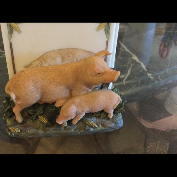 𝅺PREOWNED 3d pig coaster set good condition - Picture 1 of 7